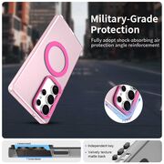 Husa premium pentru  Samsung Galaxy S25 Ultra VivaShell Fusion compatibila MagSafe, Anti-Shock - Protectie Avansata Display & Camera - Design Slim și Elegant - Roz
