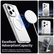 Husa premium pentru  Xiaomi Redmi Note 14 5G VivaShell Fusion compatibila MagSafe, Anti-Shock - Protectie Avansata Display & Camera - Design Slim și Elegant - Alb