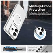Husa premium pentru  Xiaomi Redmi Note 14 5G VivaShell Fusion compatibila MagSafe, Anti-Shock - Protectie Avansata Display & Camera - Design Slim și Elegant - Alb