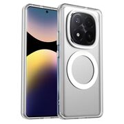Husa premium pentru Xiaomi Redmi Note 14 Pro+ Plus VivaShell Fusion compatibila MagSafe, Anti-Shock - Protectie Avansata Display & Camera - Design Slim și Elegant - Alb