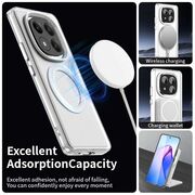 Husa premium pentru Xiaomi Redmi Note 14 Pro+ Plus VivaShell Fusion compatibila MagSafe, Anti-Shock - Protectie Avansata Display & Camera - Design Slim și Elegant - Alb
