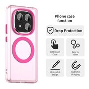 Husa premium pentru  Xiaomi Redmi Note 14 Pro+ Plus VivaShell Fusion compatibila MagSafe, Anti-Shock - Protectie Avansata Display & Camera - Design Slim și Elegant - Roz