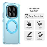 Husa premium pentru  Xiaomi Redmi Note 14 Pro 4G VivaShell Fusion compatibila MagSafe, Anti-Shock - Protectie Avansata Display & Camera - Design Slim și Elegant - Albastru