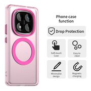 Husa premium pentru  Xiaomi Redmi Note 14 Pro 4G VivaShell Fusion compatibila MagSafe, Anti-Shock - Protectie Avansata Display & Camera - Design Slim și Elegant - Roz