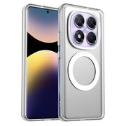 Husa premium pentru  Xiaomi Redmi Note 14 Pro 5G VivaShell Fusion compatibila MagSafe, Anti-Shock - Protectie Avansata Display & Camera - Design Slim și Elegant - Alb