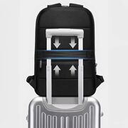 Rucsac Laptop pana la 17” Extensibil, 49 x 33 x 6 - 9 cm – Impermeabil, Compartiment Tip Valiză, Ideal pentru Avion, serviciu și calatorii, negru