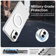 Husa premium pentru  Samsung Galaxy A06 VivaShell Fusion compatibila MagSafe, Anti-Shock - Protectie Avansata Display & Camera - Design Slim și Elegant - Alb