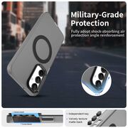 Husa premium pentru  Samsung Galaxy A16 VivaShell Fusion compatibila MagSafe, Anti-Shock - Protectie Avansata Display & Camera - Design Slim și Elegant - Negru