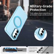 Husa premium pentru  Samsung Galaxy A25 VivaShell Fusion compatibila MagSafe, Anti-Shock - Protectie Avansata Display & Camera - Design Slim și Elegant - Albastru