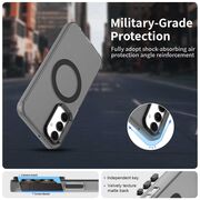 Husa premium pentru  Samsung Galaxy A25 VivaShell Fusion compatibila MagSafe, Anti-Shock - Protectie Avansata Display & Camera - Design Slim și Elegant - Negru
