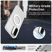 Husa premium pentru  Samsung Galaxy A26 VivaShell Fusion compatibila MagSafe, Anti-Shock - Protectie Avansata Display & Camera - Design Slim și Elegant - Alb