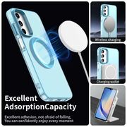 Husa premium pentru  Samsung Galaxy A55 VivaShell Fusion compatibila MagSafe, Anti-Shock - Protectie Avansata Display & Camera - Design Slim și Elegant - Albastru