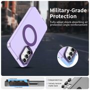 Husa premium pentru  Samsung Galaxy A55 VivaShell Fusion compatibila MagSafe, Anti-Shock - Protectie Avansata Display & Camera - Design Slim și Elegant - Mov