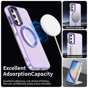 Husa premium pentru  Samsung Galaxy A55 VivaShell Fusion compatibila MagSafe, Anti-Shock - Protectie Avansata Display & Camera - Design Slim și Elegant - Mov