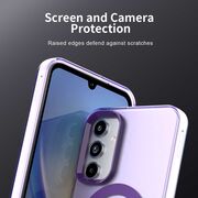 Husa premium pentru  Samsung Galaxy A55 VivaShell Fusion compatibila MagSafe, Anti-Shock - Protectie Avansata Display & Camera - Design Slim și Elegant - Mov