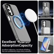 Husa premium pentru  Samsung Galaxy A55 VivaShell Fusion compatibila MagSafe, Anti-Shock - Protectie Avansata Display & Camera - Design Slim și Elegant - Negru