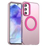 Husa premium pentru  Samsung Galaxy A55 VivaShell Fusion compatibila MagSafe, Anti-Shock - Protectie Avansata Display & Camera - Design Slim și Elegant - Roz