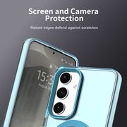 Husa premium pentru  Samsung Galaxy S23 FE VivaShell Fusion compatibila MagSafe, Anti-Shock - Protectie Avansata Display & Camera - Design Slim și Elegant - Albastru