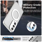 Husa premium pentru  Samsung Galaxy S23 Plus  VivaShell Fusion compatibila MagSafe, Anti-Shock - Protectie Avansata Display & Camera - Design Slim și Elegant - Alb