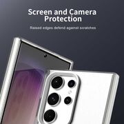 Husa premium pentru  Samsung Galaxy S23 Ultra 5G VivaShell Fusion compatibila MagSafe, Anti-Shock - Protectie Avansata Display & Camera - Design Slim și Elegant - Alb