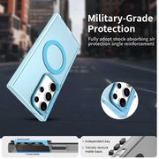 Husa premium pentru  Samsung Galaxy S23 Ultra 5G VivaShell Fusion compatibila MagSafe, Anti-Shock - Protectie Avansata Display & Camera - Design Slim și Elegant - Albastru