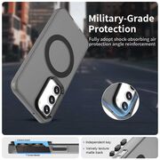 Husa premium pentru  Samsung Galaxy S23 VivaShell Fusion compatibila MagSafe, Anti-Shock - Protectie Avansata Display & Camera - Design Slim și Elegant - Negru