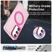 Husa premium pentru  Samsung Galaxy S23 VivaShell Fusion compatibila MagSafe, Anti-Shock - Protectie Avansata Display & Camera - Design Slim și Elegant - Roz