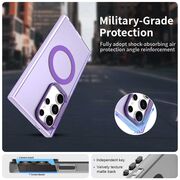 Husa premium pentru  Samsung Galaxy S24 Ultra VivaShell Fusion compatibila MagSafe, Anti-Shock - Protectie Avansata Display & Camera - Design Slim și Elegant - Mov