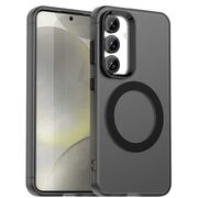 Husa premium pentru  Samsung Galaxy S25+ VivaShell Fusion compatibila MagSafe, Anti-Shock - Protectie Avansata Display & Camera - Design Slim și Elegant - Negru