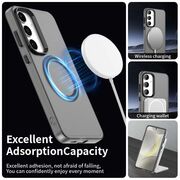 Husa premium pentru  Samsung Galaxy S25+ VivaShell Fusion compatibila MagSafe, Anti-Shock - Protectie Avansata Display & Camera - Design Slim și Elegant - Negru