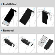 Husa premium pentru  Samsung Galaxy S25 Aramid Fiber Ultra-Thin MagSafe - negru