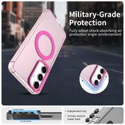 Husa premium pentru  Samsung Galaxy S25 VivaShell Fusion compatibila MagSafe, Anti-Shock - Protectie Avansata Display & Camera - Design Slim și Elegant - Roz