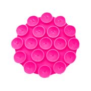 Suport cu Ventuze pentru Telefon, Rotund - Techsuit (SP-CUP) - Pink