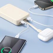 Baterie Externa USB, USB-C cu Cablu Type-C, 20000mAh, Fast Charging, 22.5W, 5V/3A - Ugreen PB505 (45762) - Grey