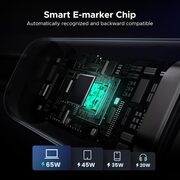 Cablu de date si incarcare USB-C la USB-C, Fast Charge PD 5A, 100W, 2m - Ugreen L509 - Space Gray