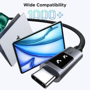 Cablu de date si incarcare USB-C la USB-C, Fast Charge PD 5A, 100W, 2m - Ugreen L509 - Space Gray