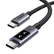Cablu de date si incarcare USB-C la USB-C, Fast Charge PD 5A, 100W, 2m - Ugreen L509 - Space Gray