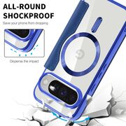 Husa pentru  Google Pixel 10 Pro XL EliteBook Executive Tip Carte cu Protectie RFID, Compatibilitate MagSafe si protectie lentile Transparent - Albastru