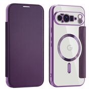 Husa pentru  Google Pixel 10 Pro XL EliteBook Executive Tip Carte cu Protectie RFID, Compatibilitate MagSafe si protectie lentile Transparent - Mov