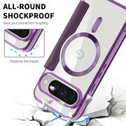 Husa pentru  Google Pixel 10 Pro XL EliteBook Executive Tip Carte cu Protectie RFID, Compatibilitate MagSafe si protectie lentile Transparent - Mov