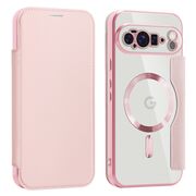 Husa pentru  Google Pixel 10 Pro XL EliteBook Executive Tip Carte cu Protectie RFID, Compatibilitate MagSafe si protectie lentile Transparent - Roz