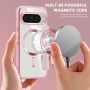 Husa pentru  Google Pixel 10 Pro XL EliteBook Executive Tip Carte cu Protectie RFID, Compatibilitate MagSafe si protectie lentile Transparent - Roz