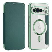 Husa pentru  Google Pixel 10 Pro XL EliteBook Executive Tip Carte cu Protectie RFID, Compatibilitate MagSafe si protectie lentile Transparent - Verde