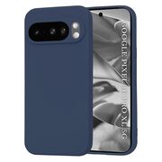 Husa pentru  Google Pixel 10 Pro XL Liquid Silicone, subțire, captusita cu microfibra, anti amprentă, protectie cameră foto, Albastru