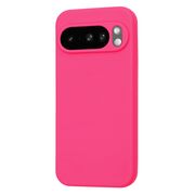 Husa pentru  Google Pixel 10 Pro XL Liquid Silicone, subțire, captusita cu microfibra, anti amprentă, protectie cameră foto, Fucsia