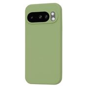 Husa pentru  Google Pixel 10 Pro XL Liquid Silicone, subțire, captusita cu microfibra, anti amprentă, protectie cameră foto, Verde