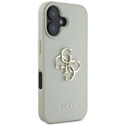 Husa pentru iPhone 16 - Guess Hardcase Grained Big 4G Logo Small Classic Logo - Verde