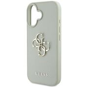 Husa pentru iPhone 16 - Guess Hardcase Grained Big 4G Logo Small Classic Logo - Verde