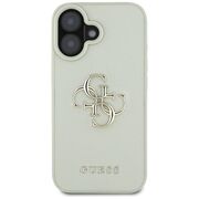 Husa pentru iPhone 16 - Guess Hardcase Grained Big 4G Logo Small Classic Logo - Verde