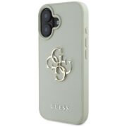 Husa pentru iPhone 16 - Guess Hardcase Grained Big 4G Logo Small Classic Logo - Verde